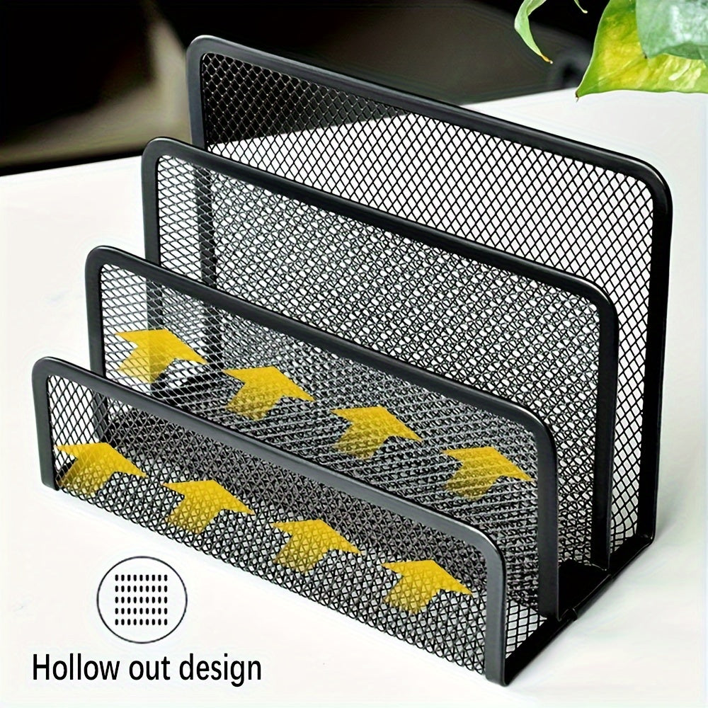 Metal Mesh Desk Mail Organizer | Small | Metal Mesh | Document\u002FFiling\u002FFolders\u002FPaper Organizer | Desktop