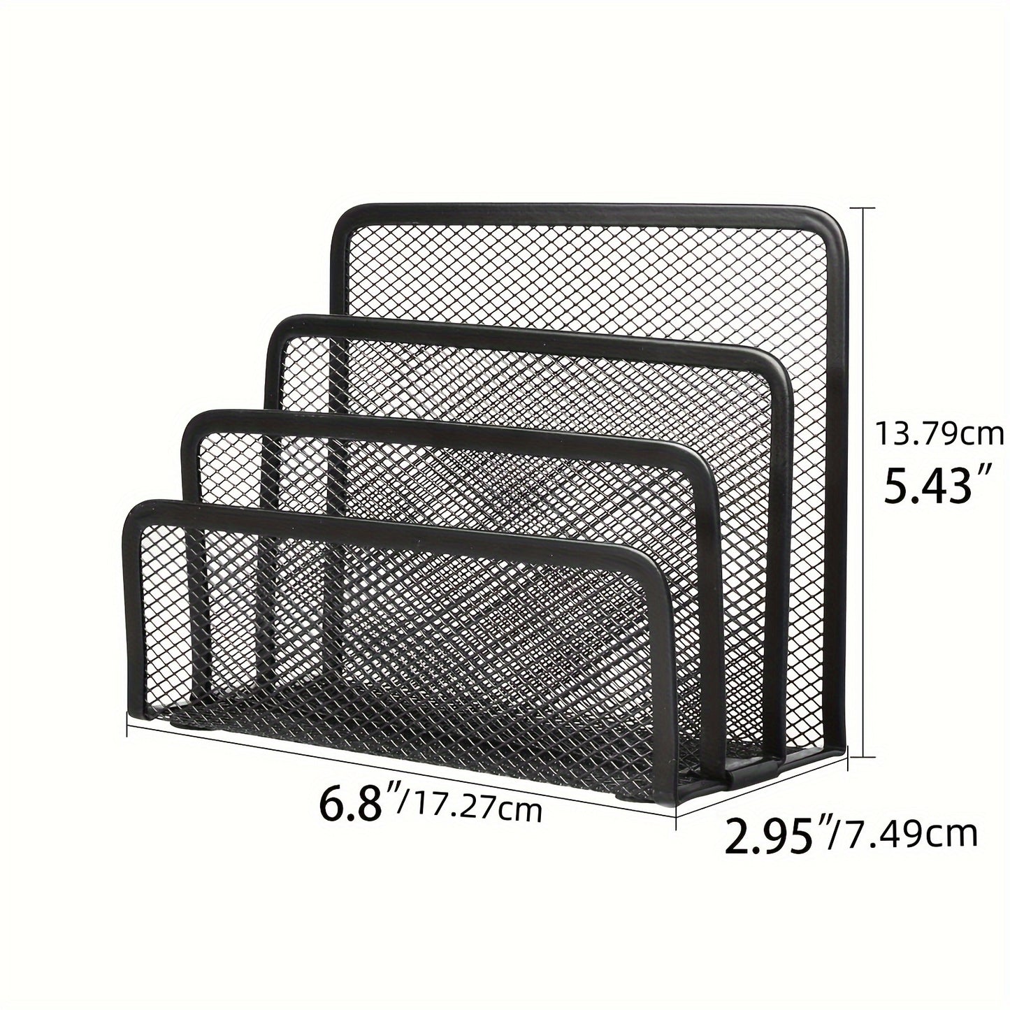 Metal Mesh Desk Mail Organizer | Small | Metal Mesh | Document\u002FFiling\u002FFolders\u002FPaper Organizer | Desktop